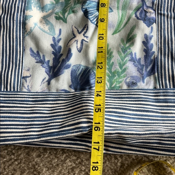 Mia & Tess Beach Tote (Blue and Green), Beach Theme Print, NWT - Picture 5 of 8